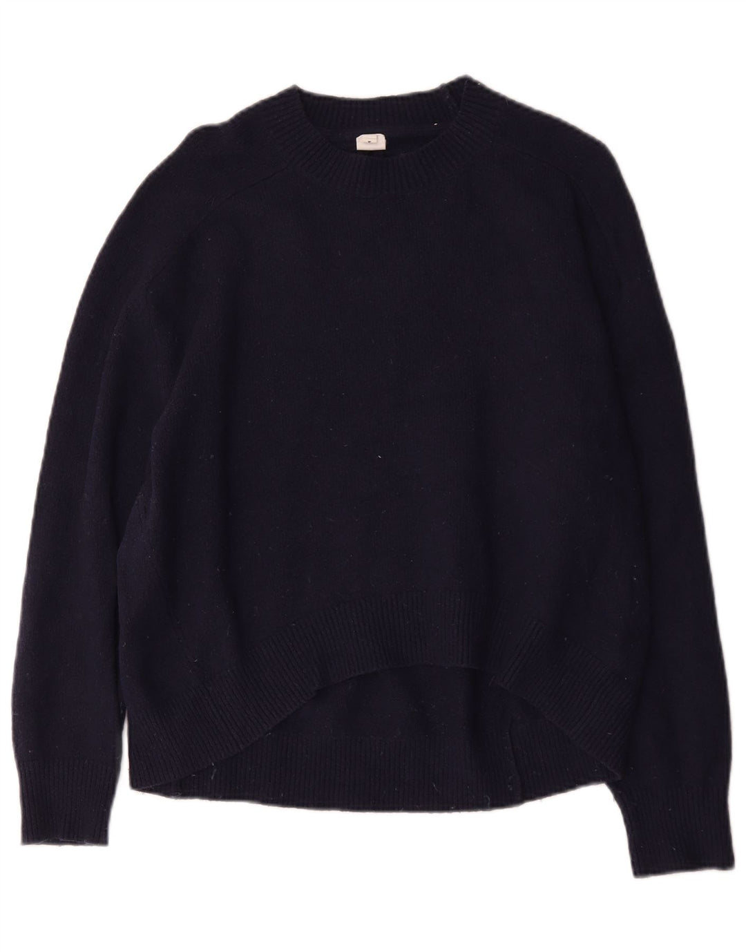 Maglione maglione girocollo oversize da donna John Lewis UK 14 blu navy medio