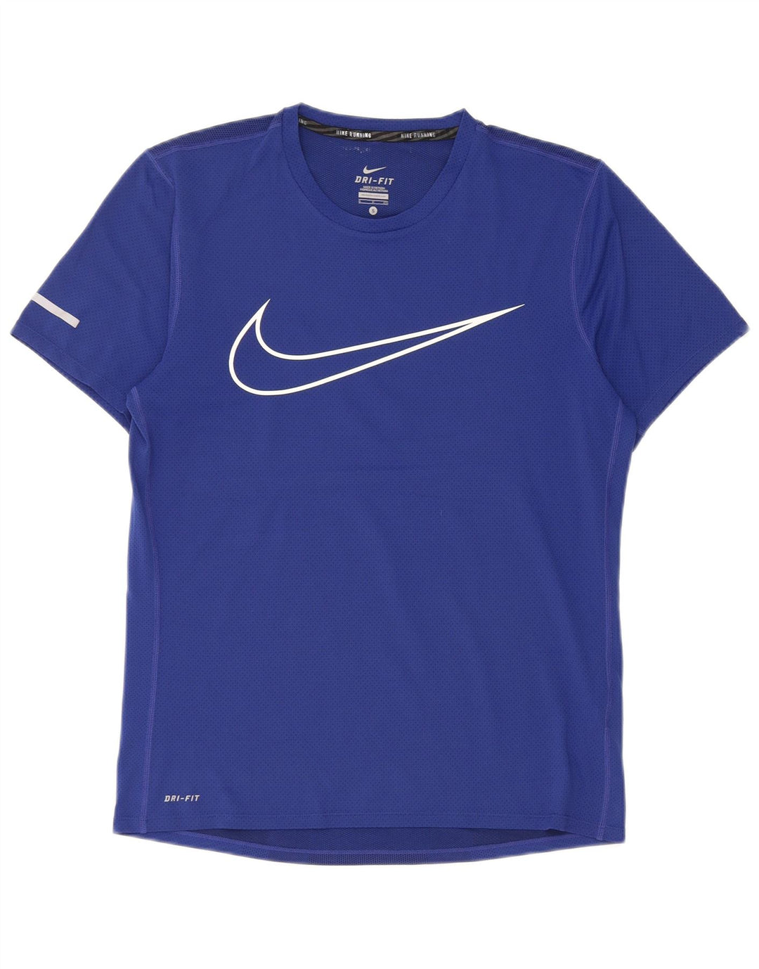 T-shirt grafica Nike Dri Fit da uomo, piccola, in poliestere blu