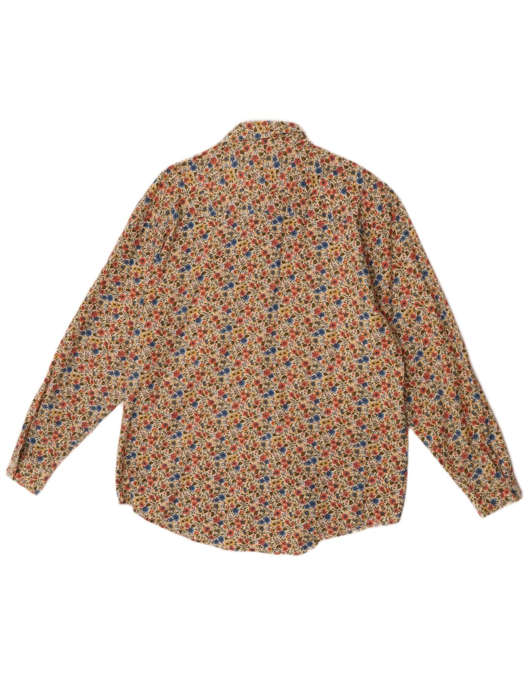 Camicia da donna vintage IT 42/44 Cotone floreale grande multicolore