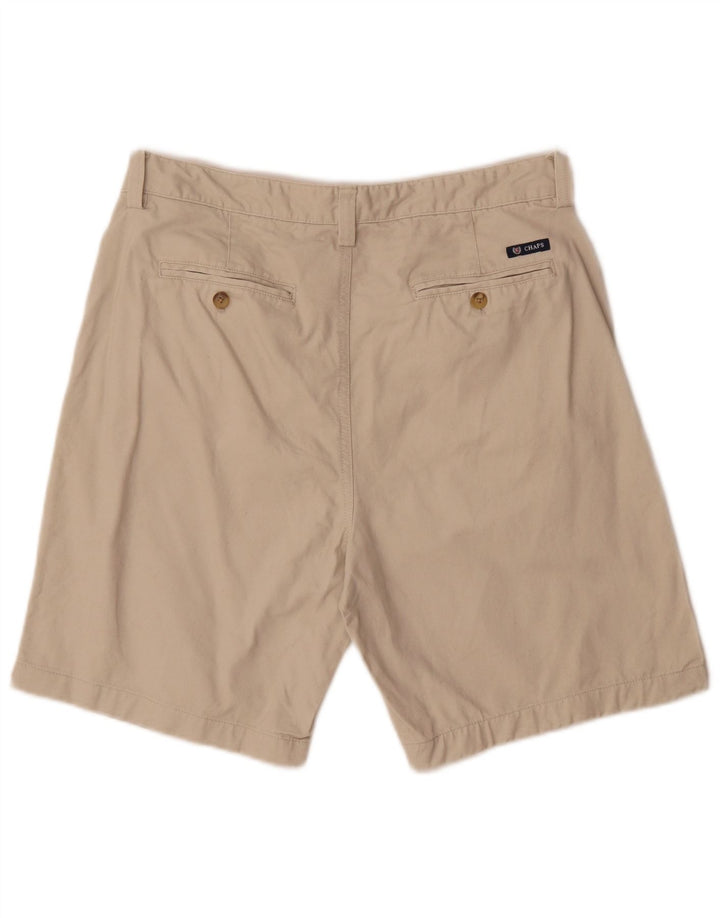 Pantaloncini chino da uomo Chaps W34 grandi in cotone beige
