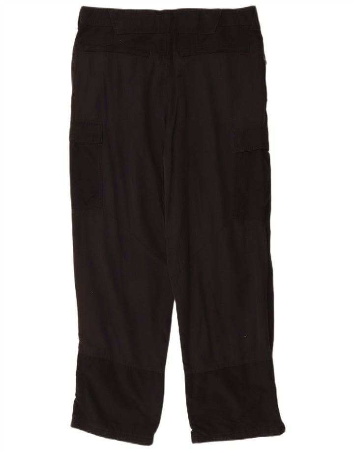 Pantaloni cargo dritti da uomo Marks & Spencer W34 L29 neri in poliammide