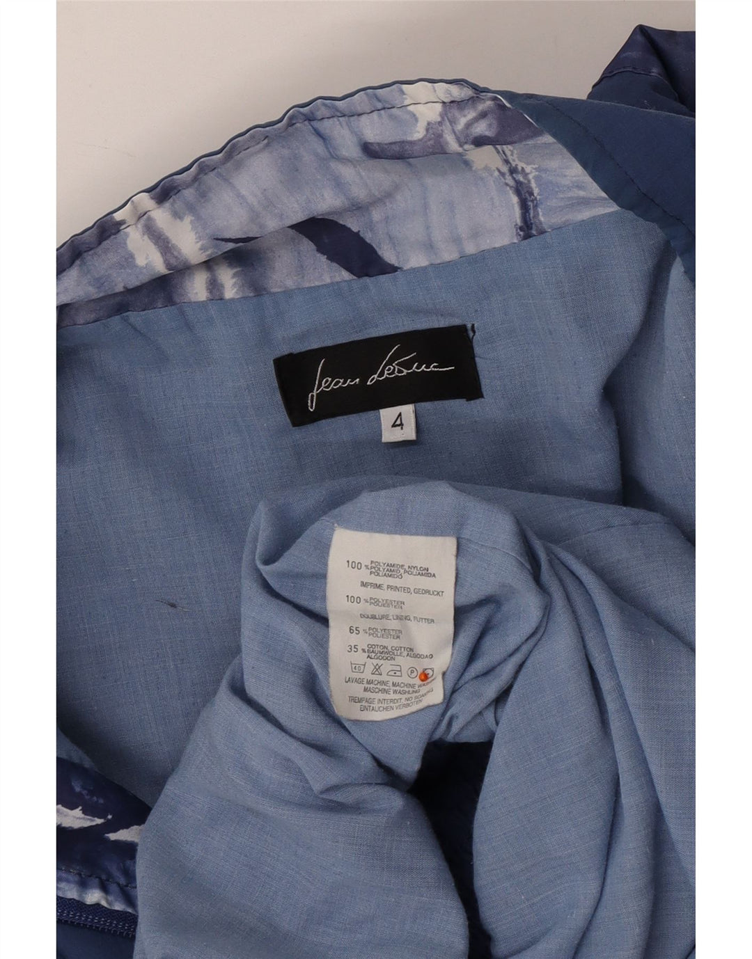 Giacca da tuta da uomo JEAN LEDUC 2XL Blu poliestere color block