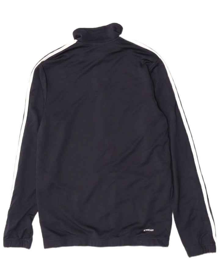 Giacca sportiva da uomo Adidas, giacca media, blu navy, in poliestere