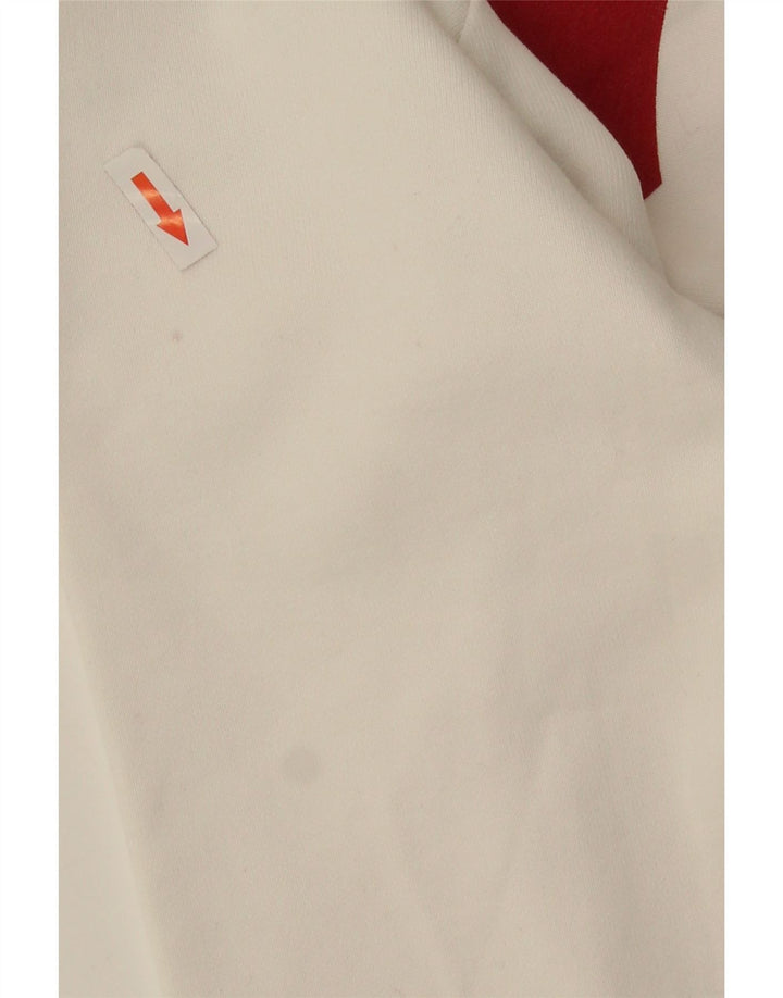 Felpa oversize con grafica da donna Levi's UK 6 XS cotone bianco