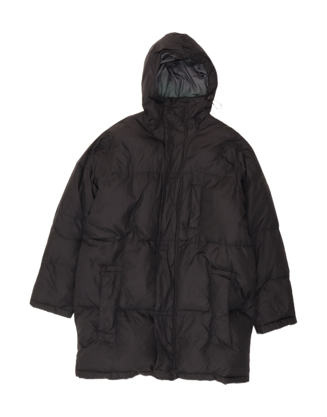 Cappotto imbottito con cappuccio da uomo Levi's UK 42 XL nero poliammide