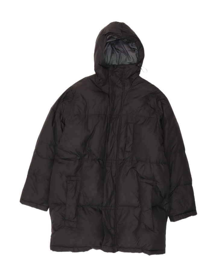 Cappotto imbottito con cappuccio da uomo Levi's UK 42 XL nero poliammide