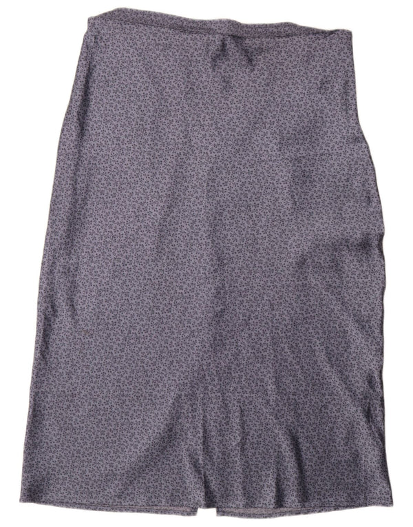 Gonna longuette a vita alta da donna HOLLISTER XL W34 poliestere floreale blu