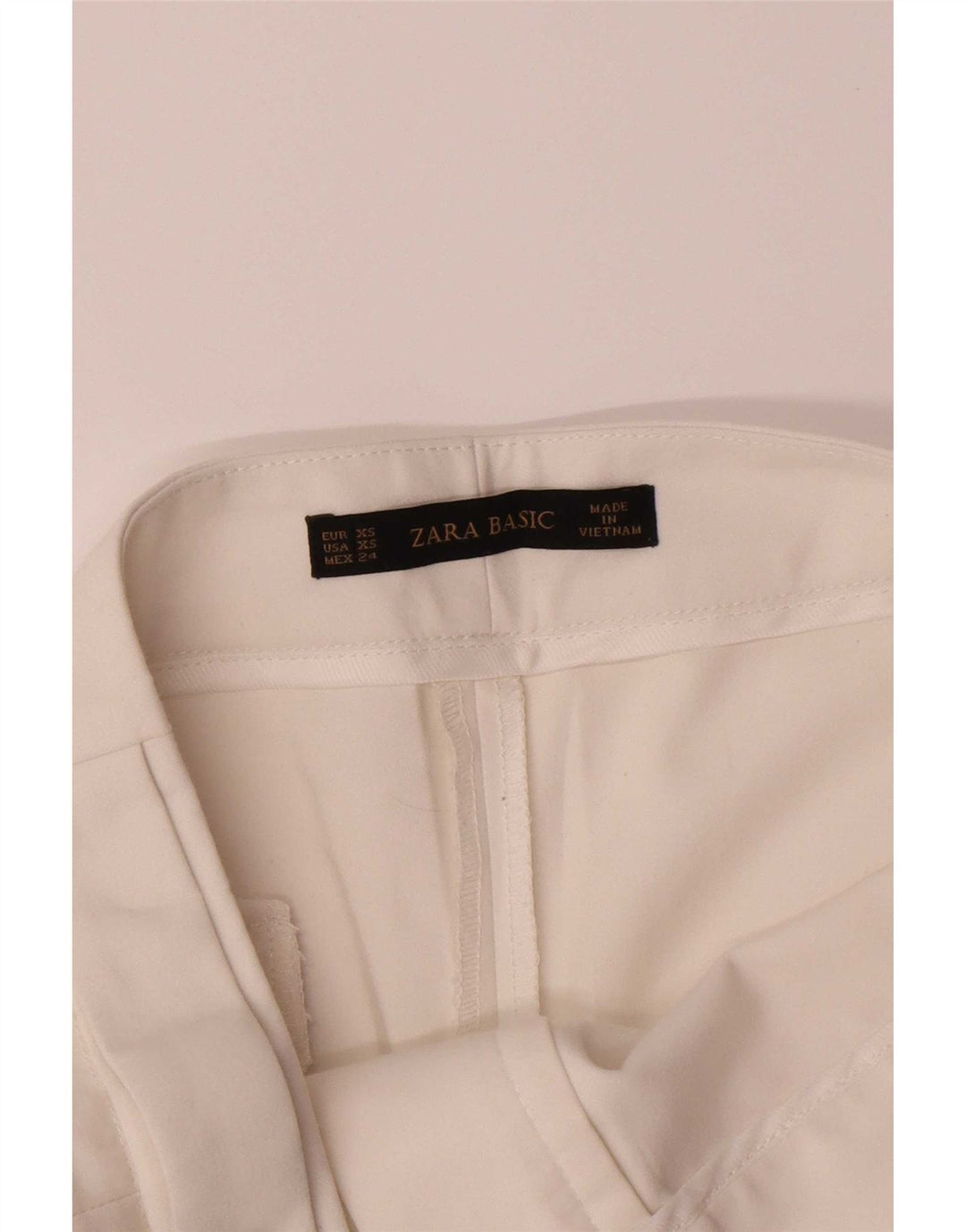 Pantaloncini chino da donna Zara XS W24 cotone bianco