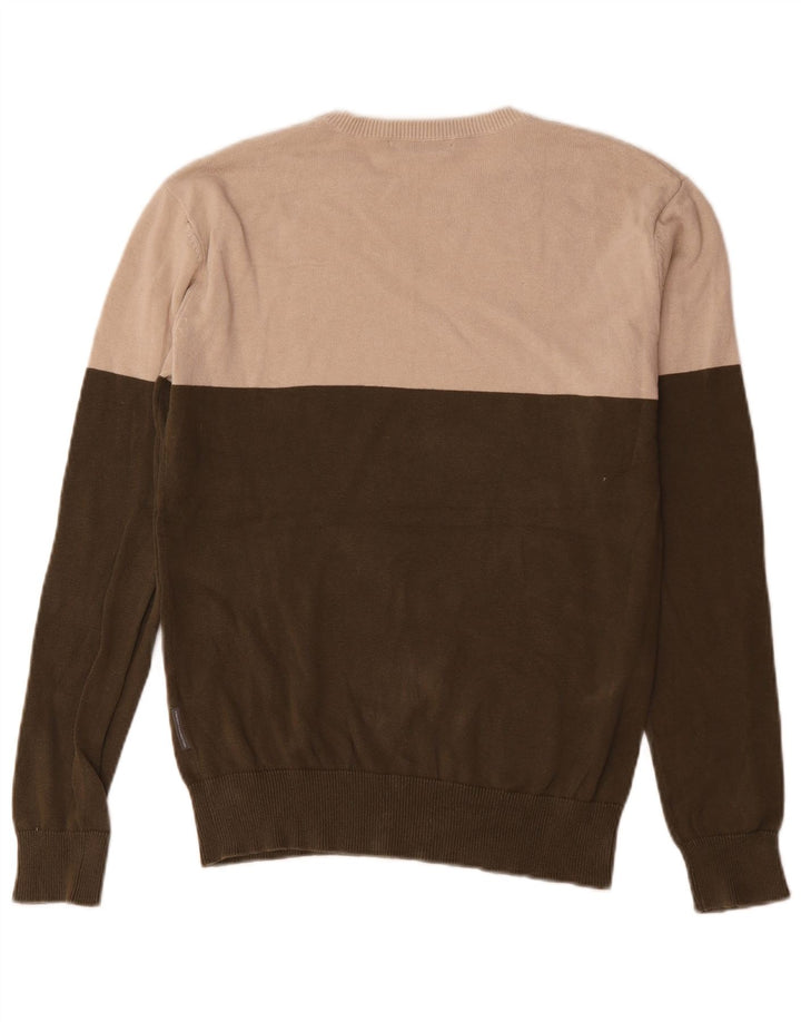 Maglione maglione girocollo da uomo French Connection piccolo color kaki