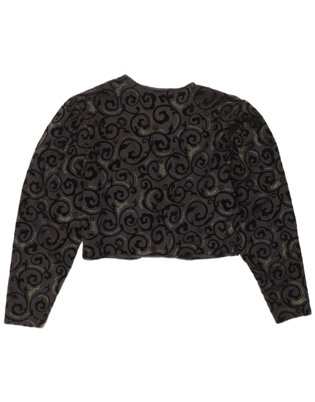 Brigitte Both Womens Bolero Top EU 42 Large Nero Paisley Poliestere