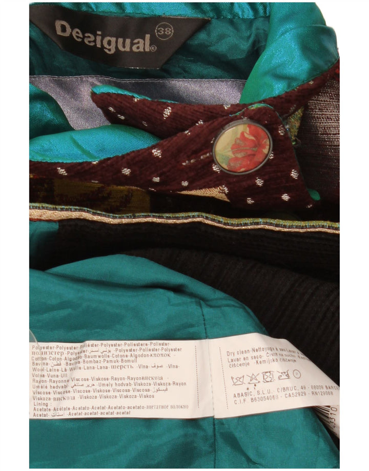 Desigual Soprabito grafico da donna EU 38 Medio multicolore floreale