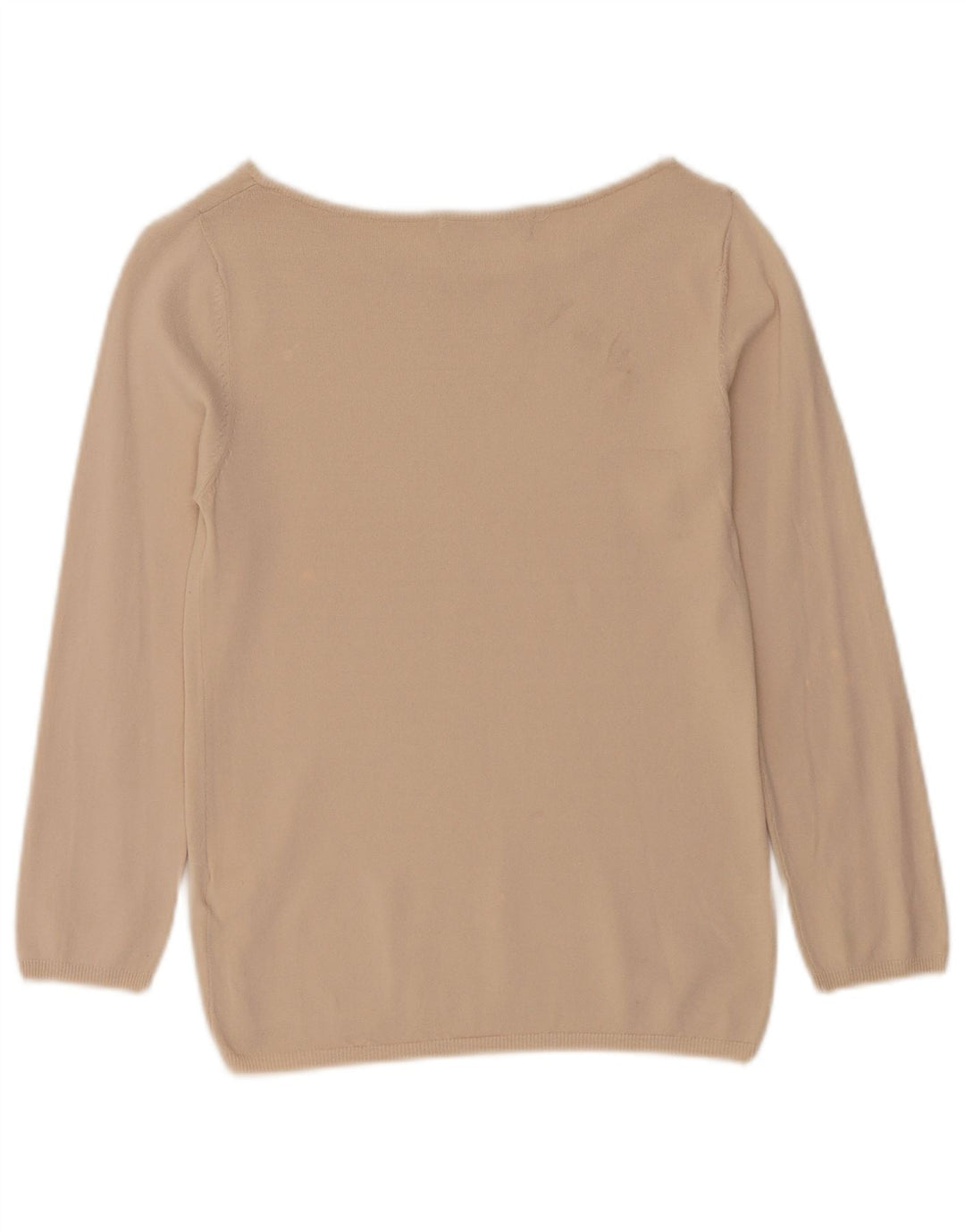 Top Blusa Donna Zara UK 12 Beige Medio