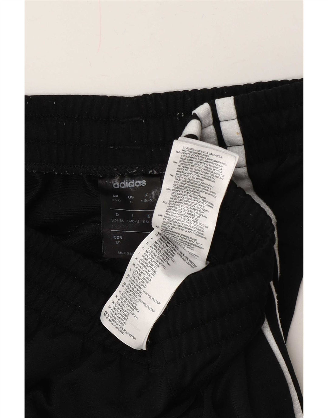 Pantaloni da tuta da donna Adidas UK 8/10 Small Poliestere nero
