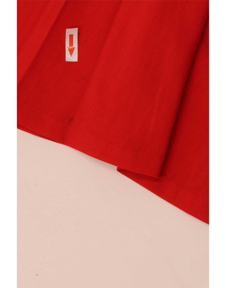 Gonna a trapezio vintage da donna W30 rossa media