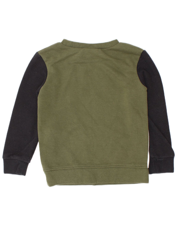 Felpa con grafica Nike per ragazzi, 2-3 anni, cotone color block verde