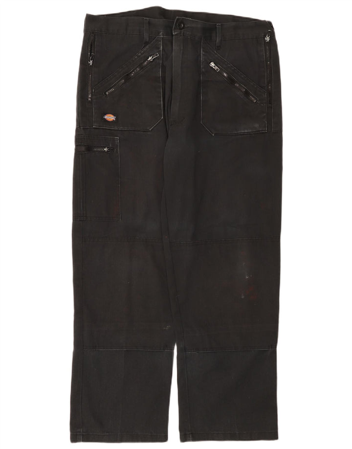 Pantaloni cargo dritti da uomo Dickies W38 L29 poliestere nero
