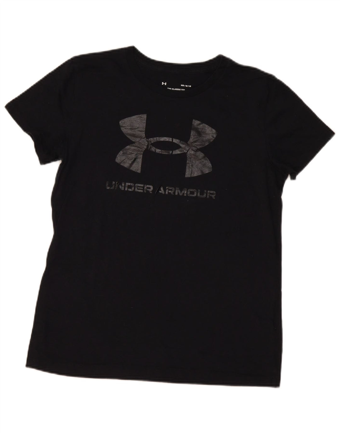 Maglietta grafica da donna Under Armour Top UK 14 cotone nero medio