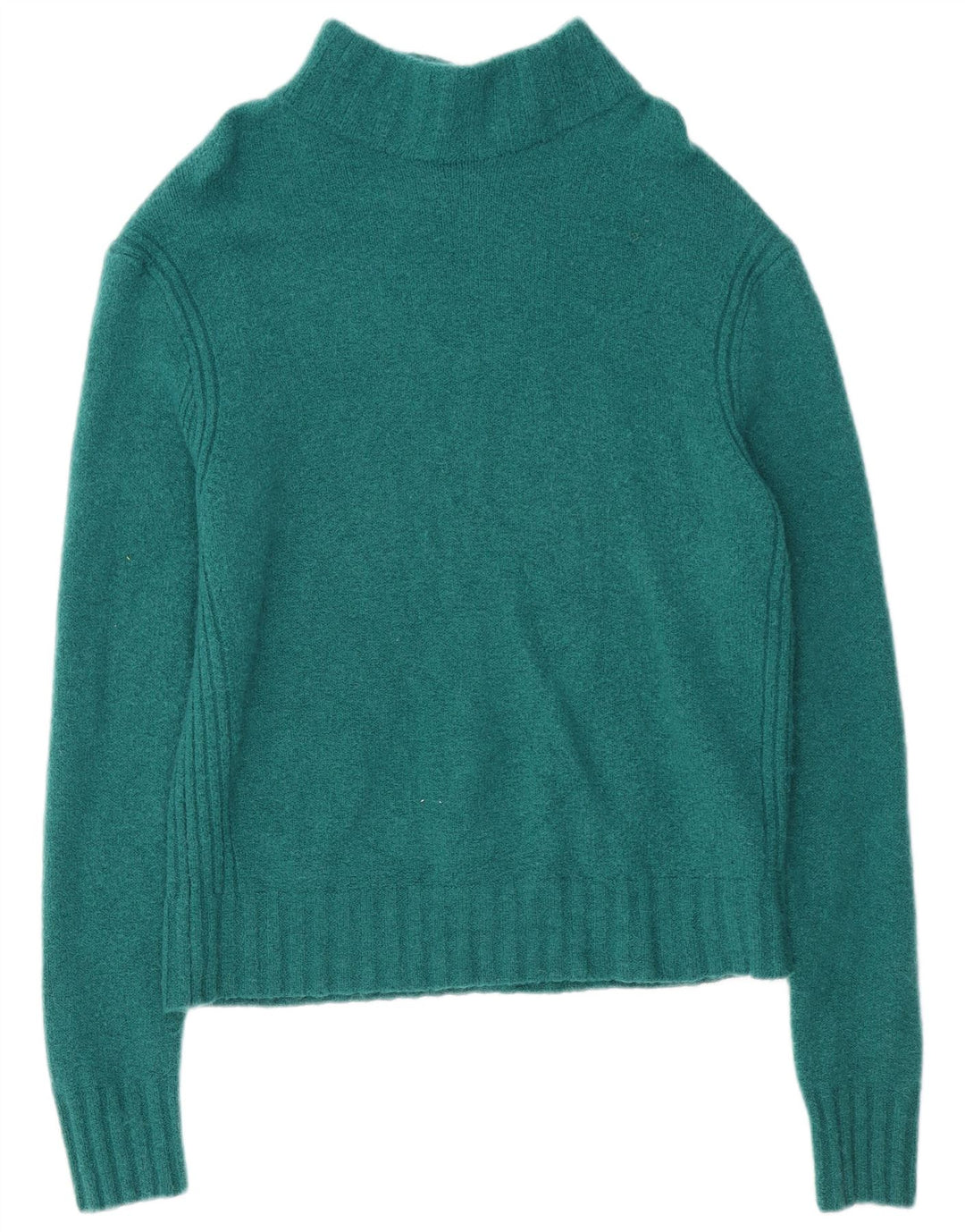 Maglione maglione collo alto da donna J. Crew UK 16 grande nylon verde