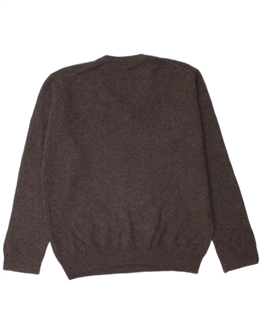 Maglione da uomo con scollo a V James Pringle, lana d'agnello marrone grande