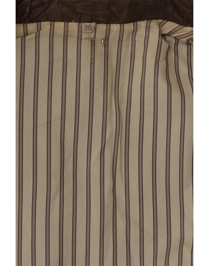 Gilet in pelle da uomo VINTAGE UK 38 Marrone medio