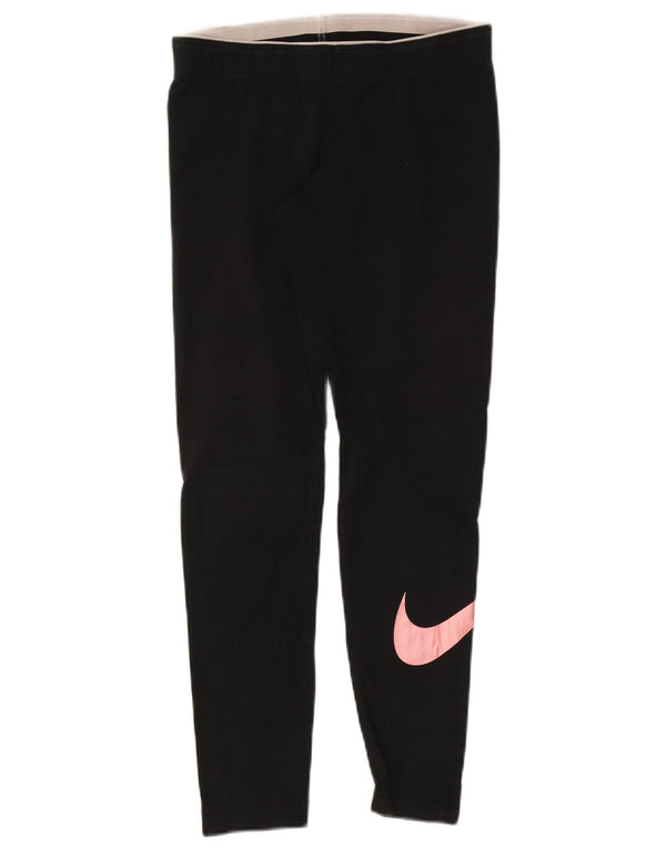 Leggings grafici da donna Nike UK 12 cotone medio nero