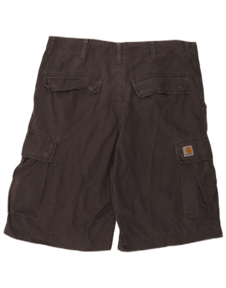 Pantaloncini cargo da uomo Carhartt W33 cotone grigio medio