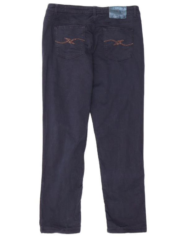 Pantaloni Casual Slim Uomo Trussardi W35 L28 Blu Navy