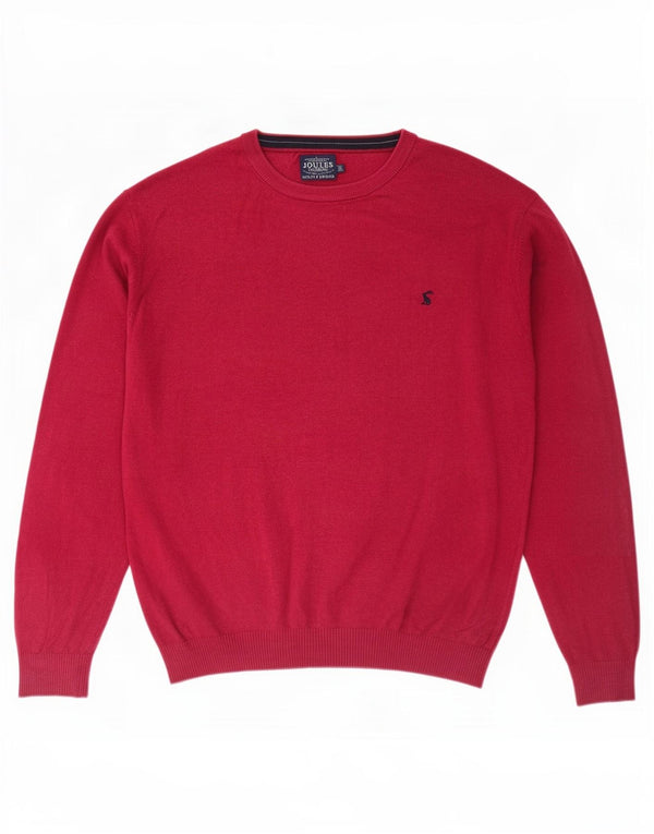 Joules Maglione da uomo girocollo XL in cotone rosso