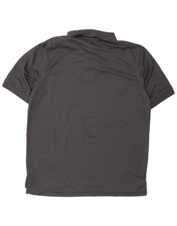 Polo da uomo DICKIES grande in poliestere grigio