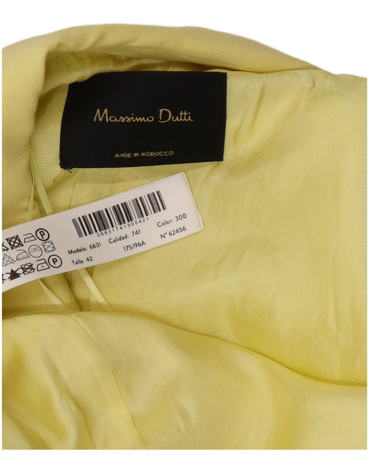 Soprabito da donna Massimo Dutti EU 42 Large in viscosa gialla