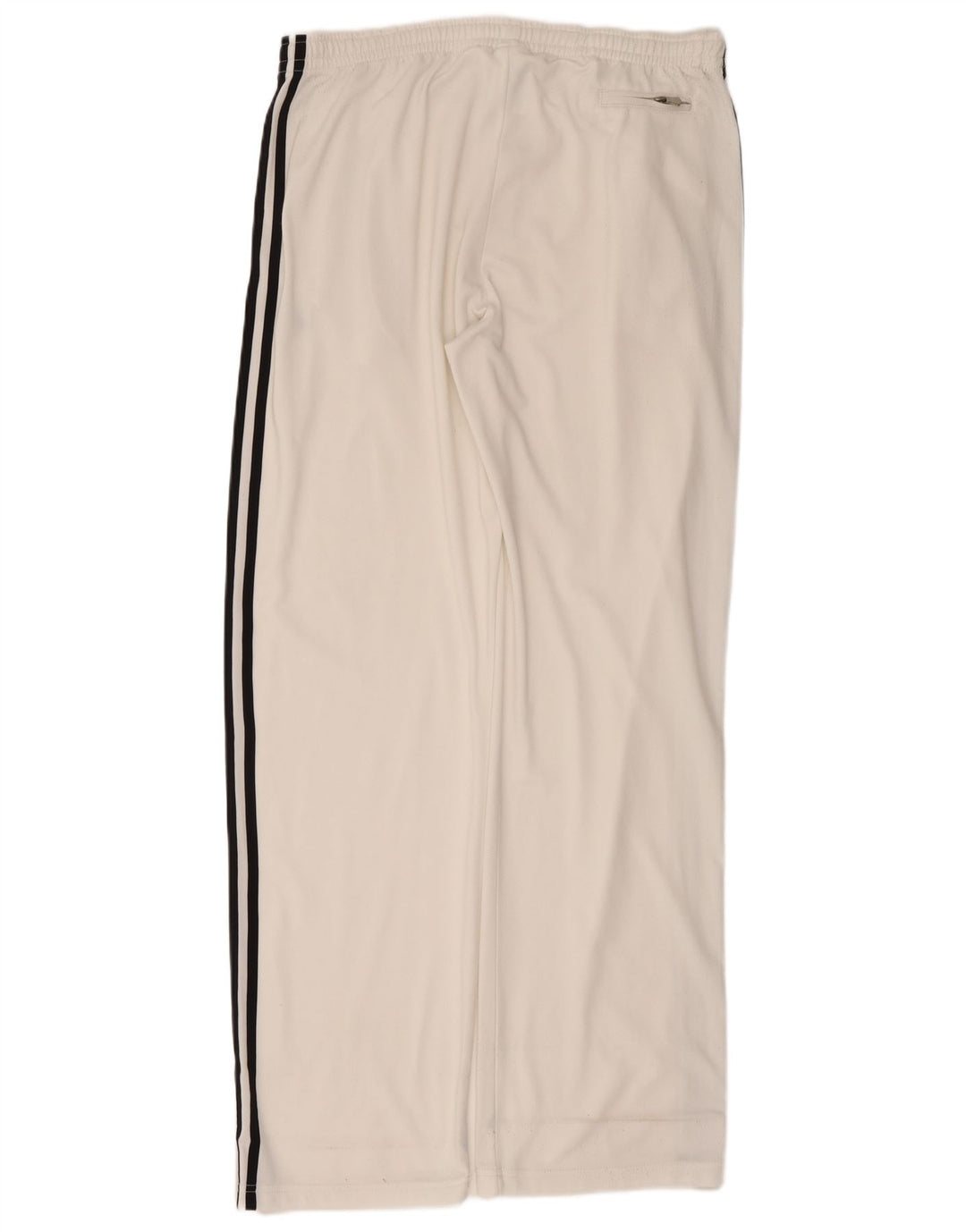 Pantaloni da tuta da uomo ADIDAS UK 42/44 Large in poliestere bianco sporco
