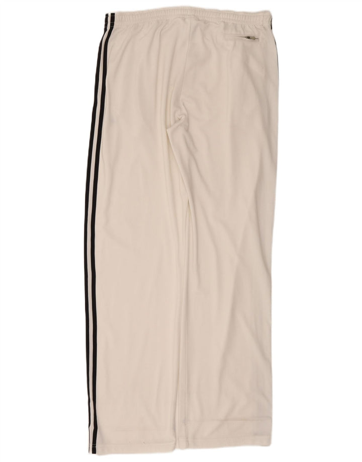 Pantaloni da tuta da uomo ADIDAS UK 42/44 Large in poliestere bianco sporco
