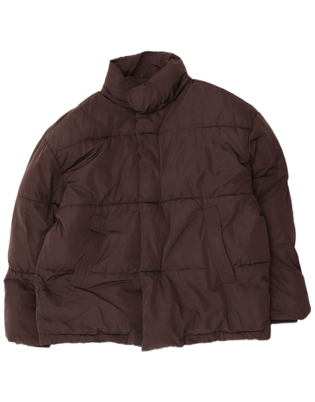Giacca imbottita da uomo vestibilità ampia ZARA UK 36 piccola poliestere nero