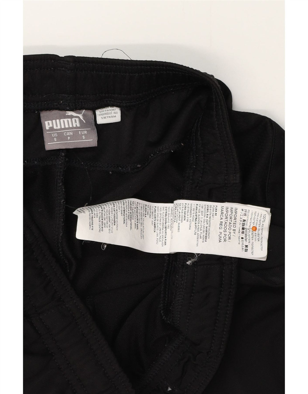 Pantaloni da tuta da uomo PUMA piccoli in poliestere nero