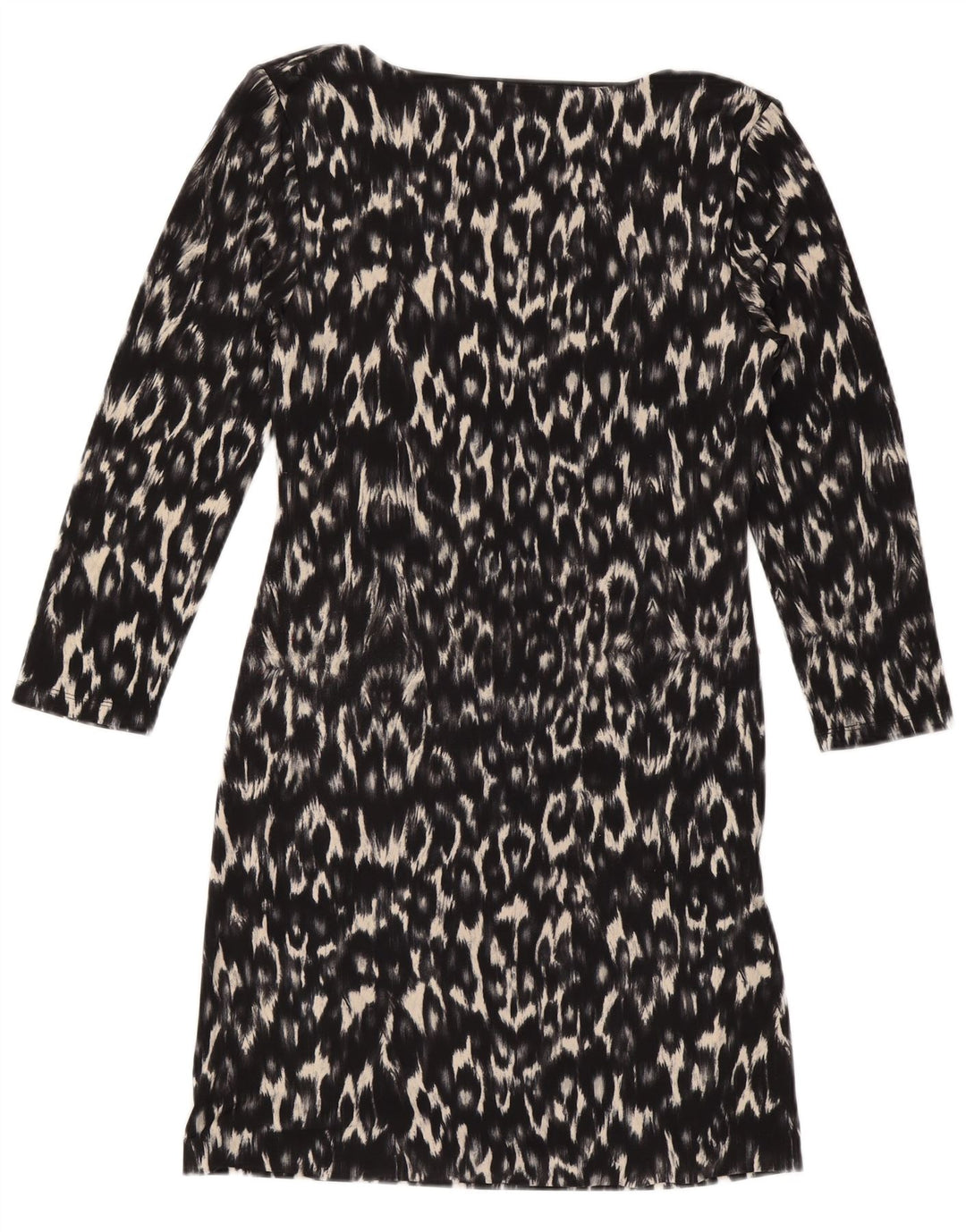 Abito tubino da donna Fenn Wright Manson UK 14 Grande stampa animalier nera