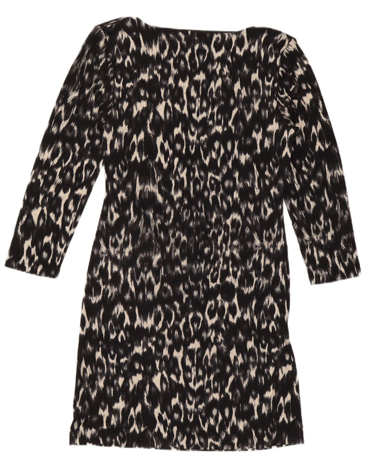 Abito tubino da donna Fenn Wright Manson UK 14 Grande stampa animalier nera