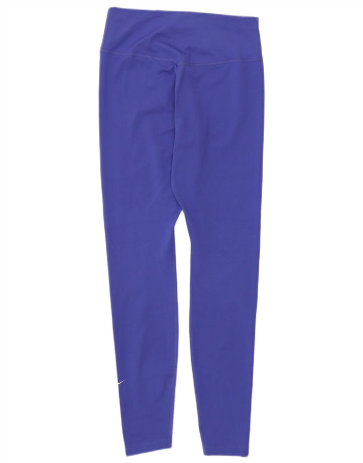 Leggings Nike Dri Fit da donna UK 8 Small Blu Poliestere