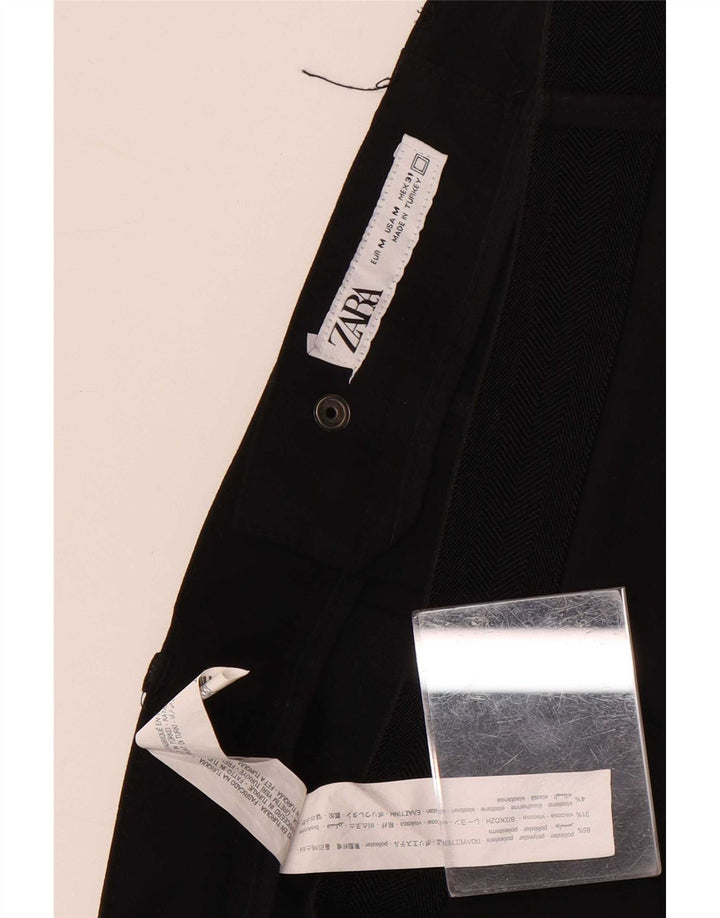 Pantaloni da abito slim Zara da uomo medi W31 L29 poliestere nero