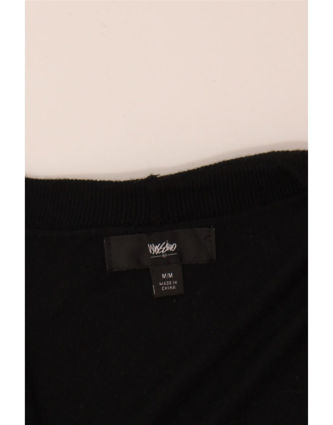 MOSSIMO Womens Longline Open Cardigan Sweater UK 12 Medium Black Rayon Vintage Mossimo and Second-Hand Mossimo from Messina Hembry 