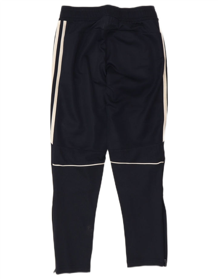 Pantaloni da tuta Adidas Climacool da ragazzo 7-8 anni in poliestere blu navy