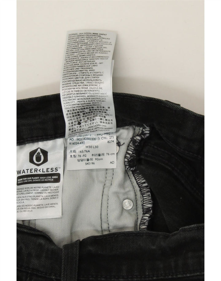 LEVI'S Womens 512 Slim Tapered Jeans W30 L30 Black Cotton Vintage Levi's and Second-Hand Levi's from Messina Hembry 