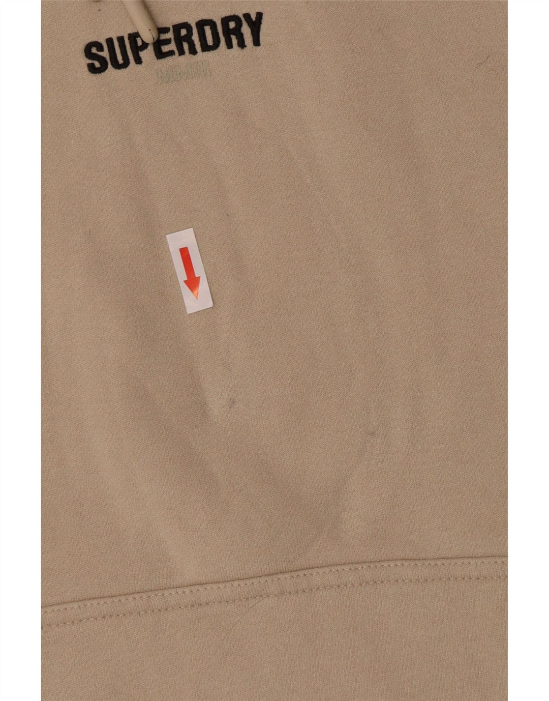Maglione con cappuccio da uomo Superdry in cotone beige medio