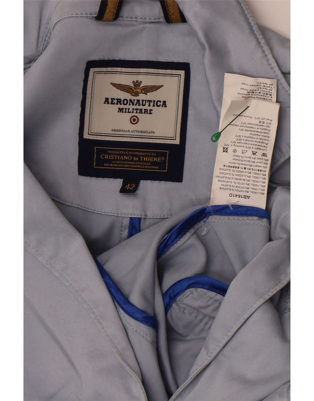 Giacca Blazer a 2 Bottoni da Donna Aeronautica Militare IT 42 Blu Medio