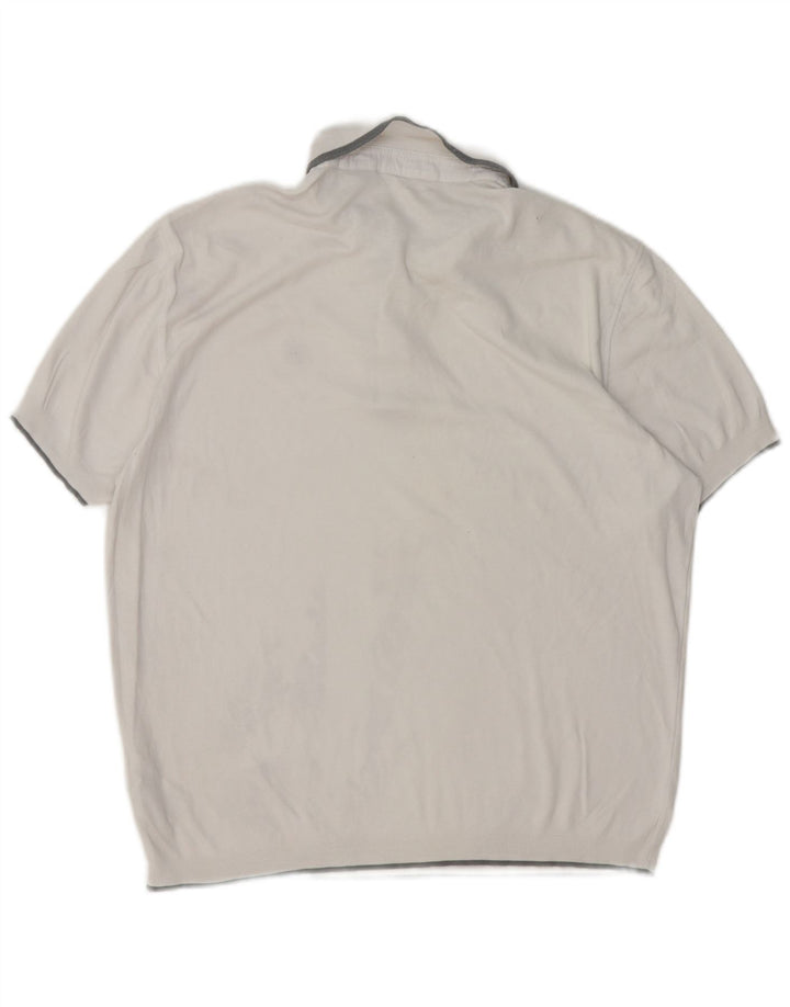 Polo da uomo Ted Baker taglia 5 XL in cotone bianco