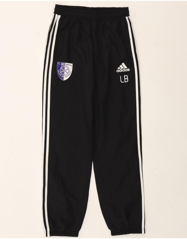 Pantaloni da tuta con grafica Adidas da ragazzo, pantaloni da jogging, 13-14 anni, poliestere nero