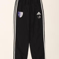 Pantaloni da tuta con grafica Adidas da ragazzo, pantaloni da jogging, 13-14 anni, poliestere nero