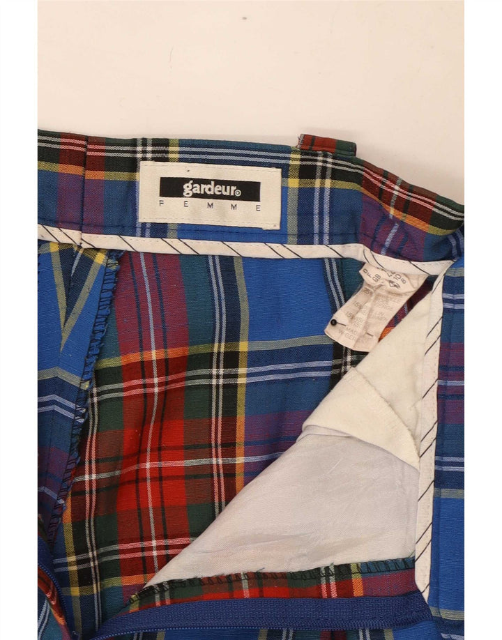 Pantaloni da abito da donna GARDEUR UK 12 Medium W28 L29 a quadri multicolore