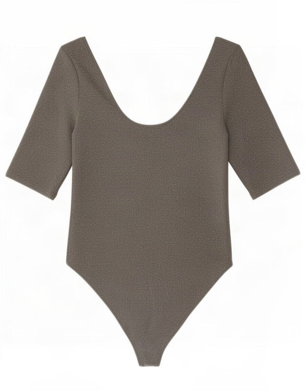 Body Zara da donna UK 14 grande grigio elastan