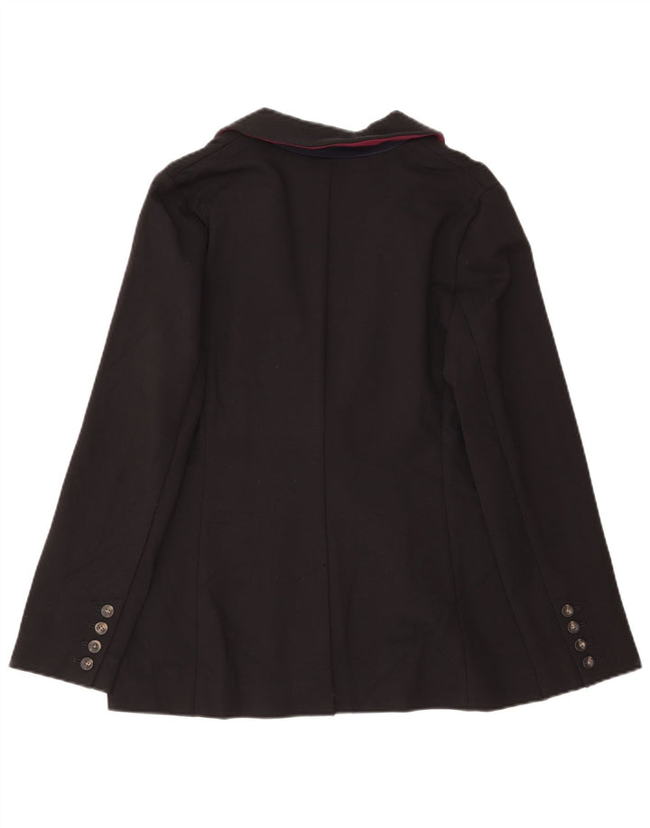 Giacca blazer da donna a 1 bottone Boden UK 12 viscosa nera media