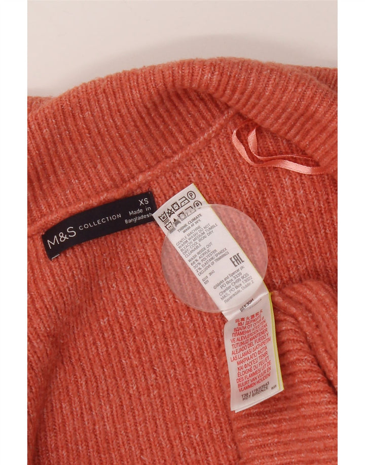 Maglione cardigan oversize da donna Marks & Spencer UK 6 XS Arancione